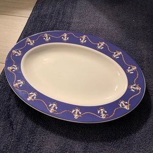 Nautical Themed Oval Platter 14 3/8” x 9 7/8” by Vigor Int’l Inc.  Micro/DW Safe